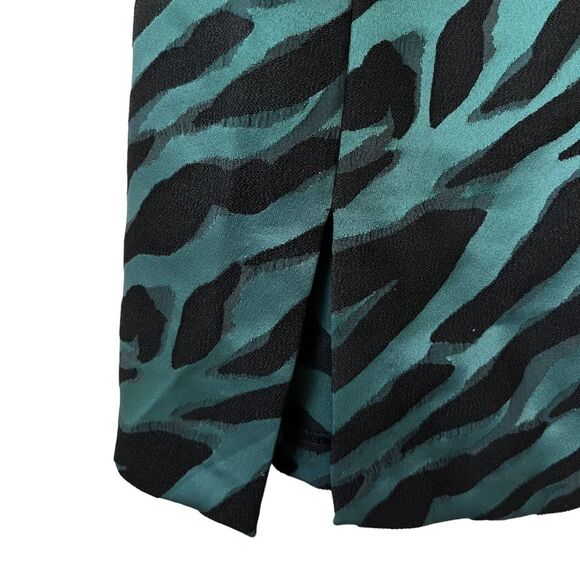 Bec + Bridge Discotheque Mini Dress Zebra Animal Print Metallic Party Size 4 - Picture 7 of 11